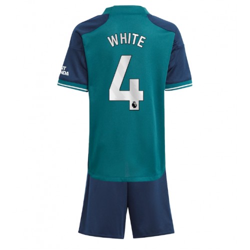 Maillot de foot Arsenal Benjamin White #4 Troisième enfant 2023-24 Manches Courte (+ pantalon court)